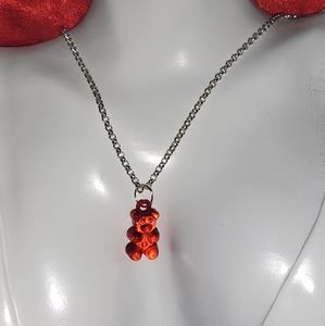Bear charm necklace, Charm Necklace